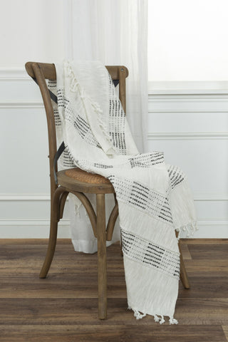 Rizzy Throws TH0821 Grey / Natural Throw Edge Image