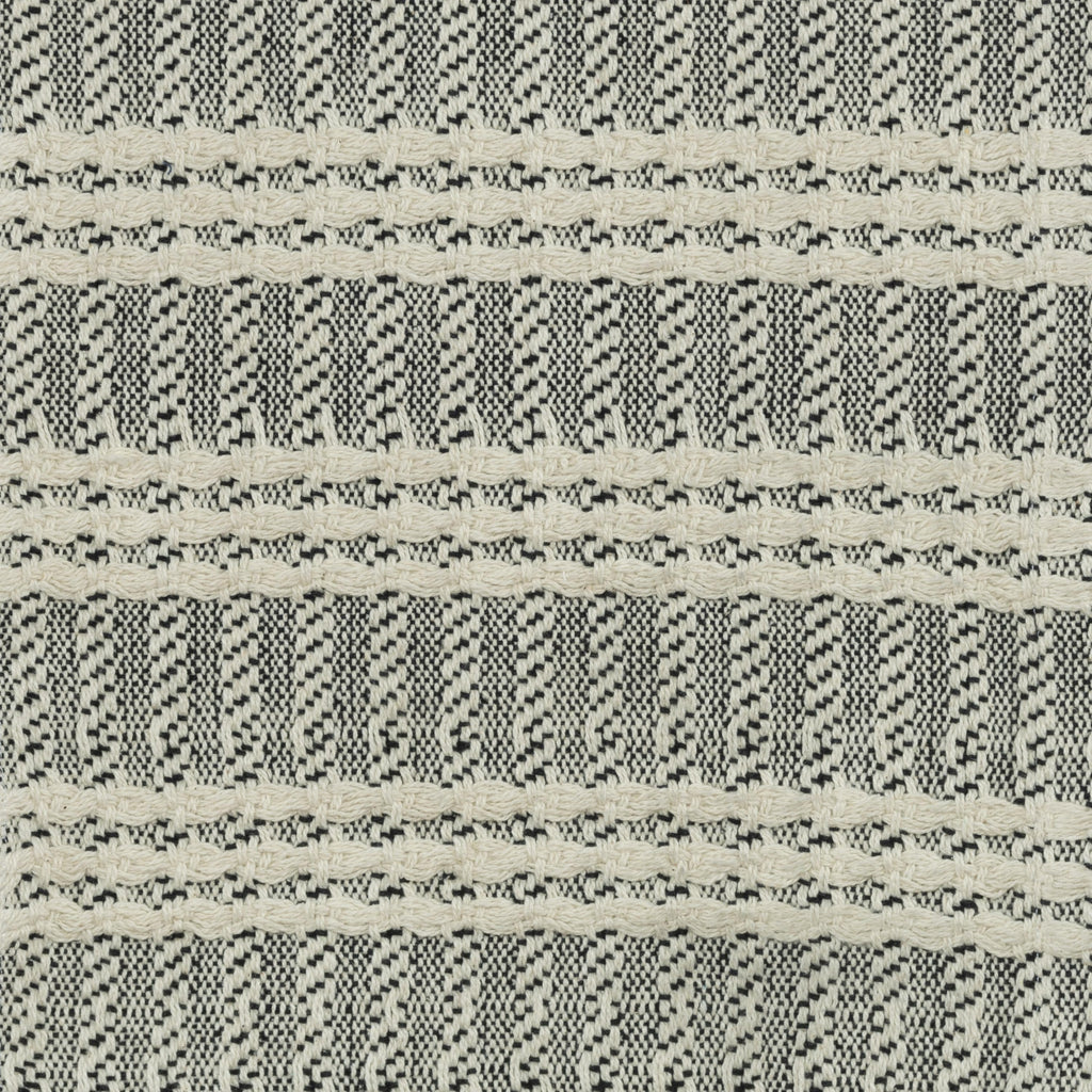 Rizzy Throws TH0824 Black / Natural Throw Corner Image