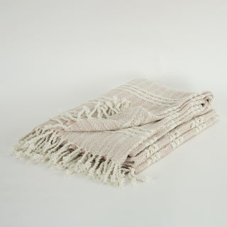 Rizzy Throws TH0826 Blush / Natural Throw Detail Image