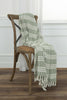 Rizzy Throws TH0827 Green / Natural Throw Edge Image