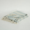 Rizzy Throws TH0831 Light Blue / Natural Throw Detail Image