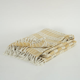 Rizzy Throws TH0832 Gold / Natural Throw Detail Image