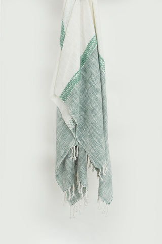 Rizzy Throws TH0843 Teal / Natural Throw Main Image