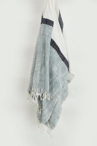 Rizzy Throws TH0845 Navy / Natural Throw Main Image