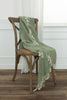 Rizzy Throws TH0849 Green / Natural Throw Edge Image