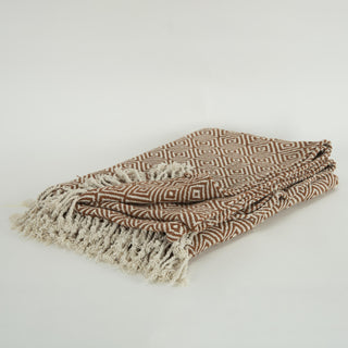 Rizzy Throws TH0852 Clay / Natural Throw Detail Image
