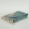 Rizzy Throws TH0854 Teal / Natural Throw Detail Image