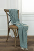 Rizzy Throws TH0854 Teal / Natural Throw Edge Image