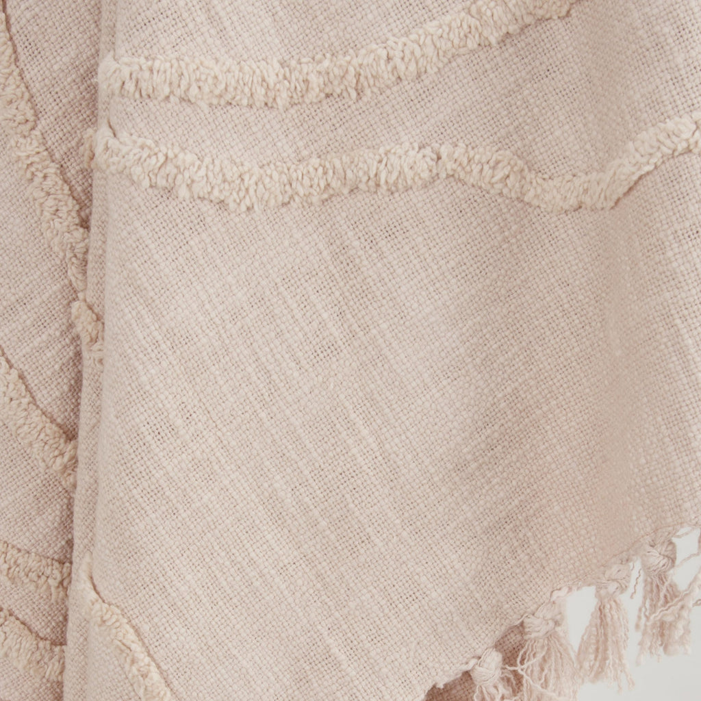 Rizzy Throws TH0911 Blush Throw Corner Image