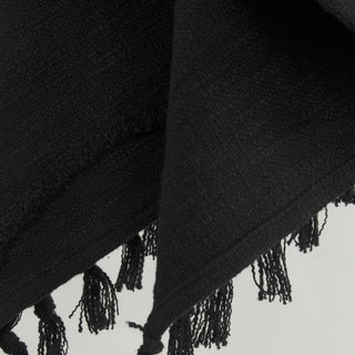 Rizzy Throws TH0915 Black Throw Corner Image