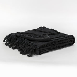 Rizzy Throws TH0915 Black Throw Detail Image