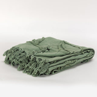 Rizzy Throws TH0916 Green Throw Detail Image