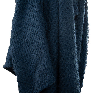 Rizzy Throws TH1035 Deep Dark Blue Throw Corner Image