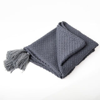 Rizzy Throws TH1036 Grey Throw Room Image Feature