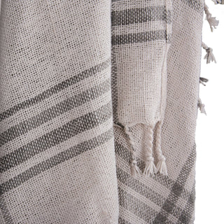 Rizzy Throws TH1037 Grey Throw Corner Image