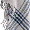 Rizzy Throws TH1038 Natural / Deep Dark Blue Throw Angle Image