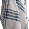 Rizzy Throws TH1038 Natural / Deep Dark Blue Throw Detail Image