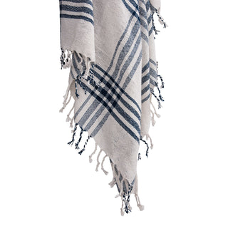 Rizzy Throws TH1038 Natural / Deep Dark Blue Throw main image