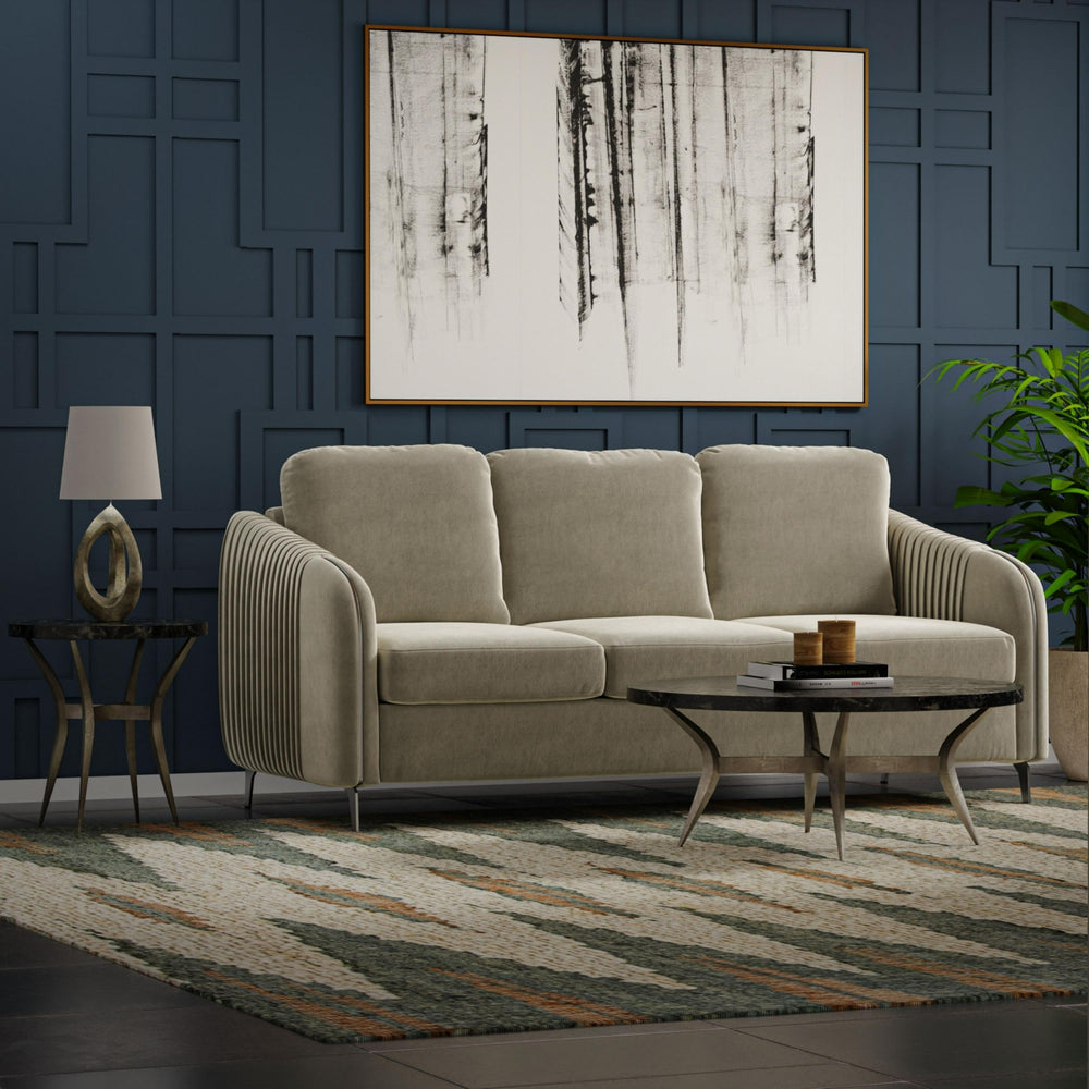 Rizzy Tundra TUN205 Green / Ivory Area Rug Room Image Feature