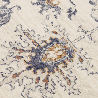 Rizzy Ventura VRA751 Ivory / Blue Area Rug Corner Image