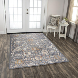 Rizzy Ventura VRA752 Blue Area Rug Room Image Feature