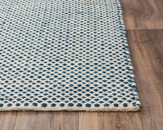 Rizzy Windsor WIN102 Blue Area Rug Corner