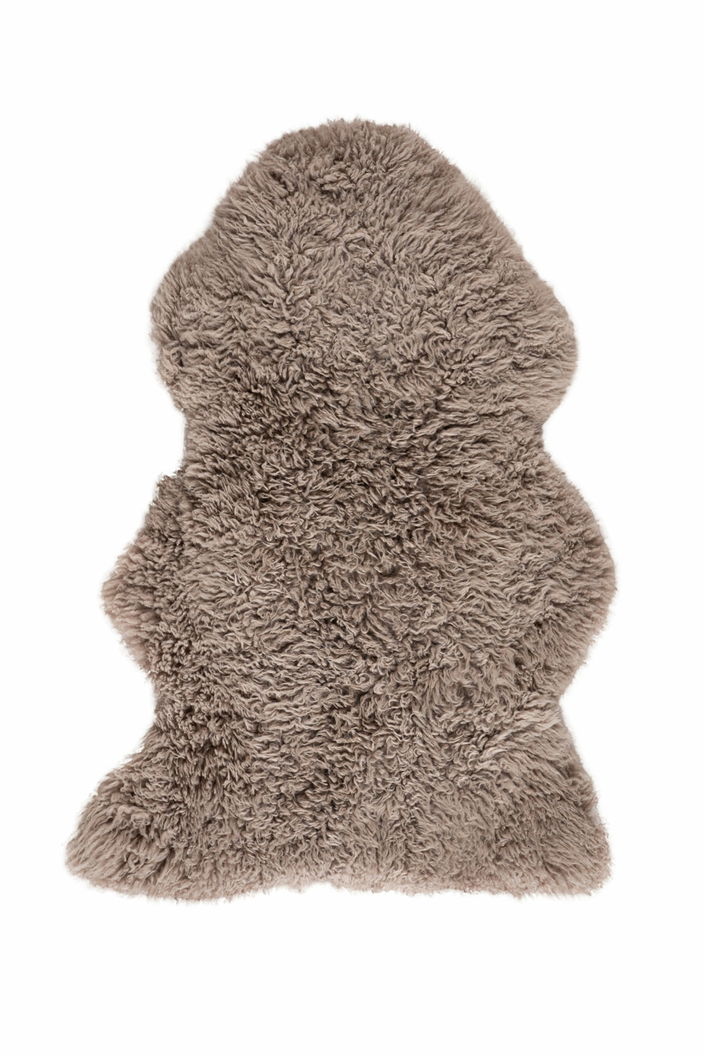Auskin Long Wool Curly Sheepskin Premium Beige Area Rug