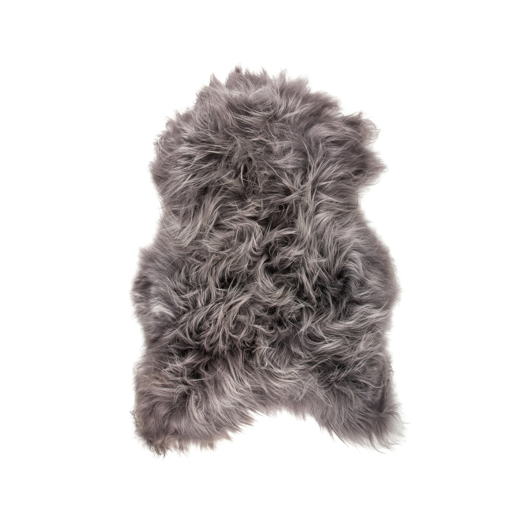 Auskin Arctic Icelandic Sheepskin Dyed Silver Area Rug main image