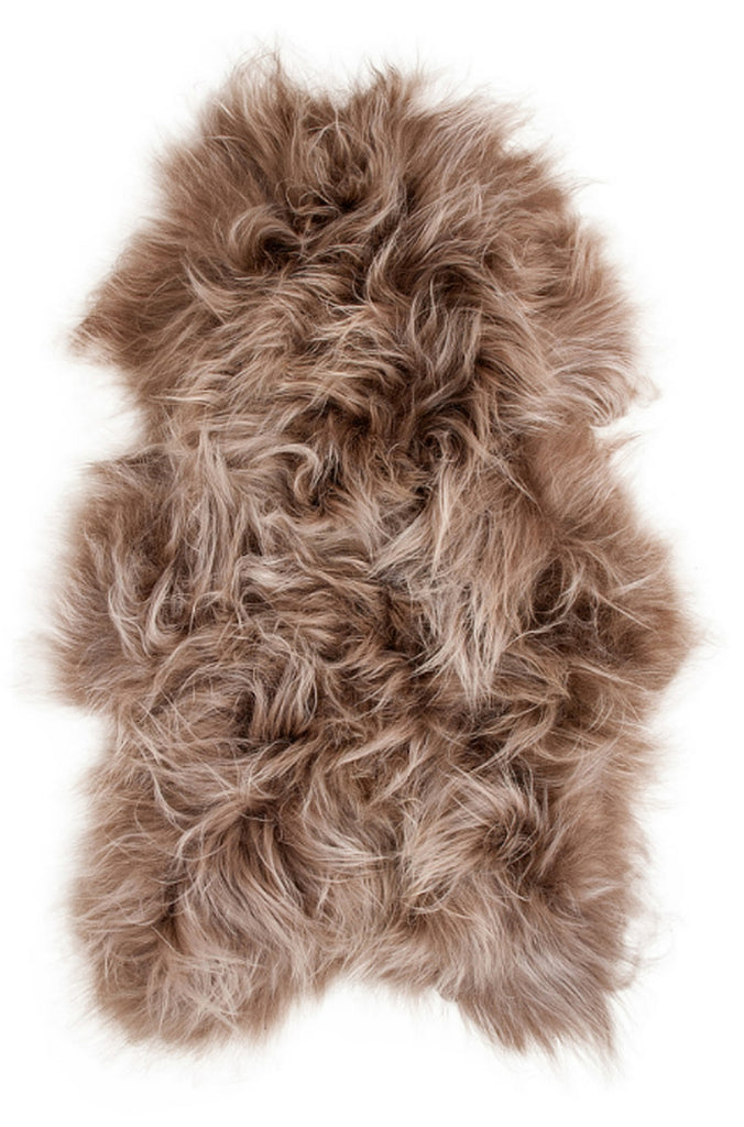 Auskin Arctic Icelandic Sheepskin Dyed Taupe Area Rug main image