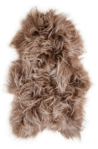 Auskin Arctic Icelandic Sheepskin Dyed Taupe Area Rug main image
