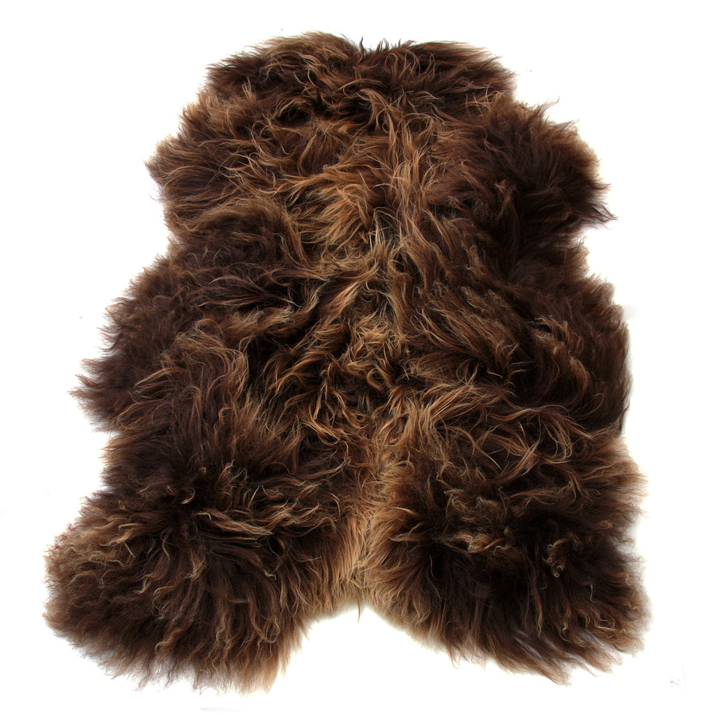 Auskin Arctic Icelandic Sheepskin Natural Rusty Brown Area Rug main image
