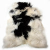 Auskin Arctic Icelandic Sheepskin Natural Spotted White/Black Area Rug main image