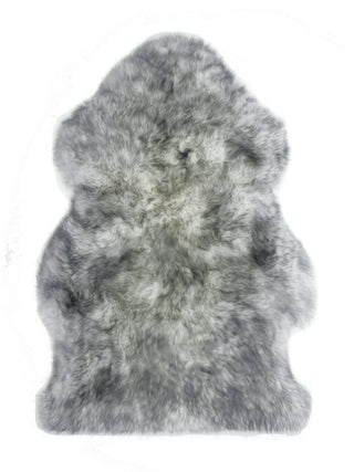 Auskin Long Wool Sheepskin Premium Grey Mist Area Rug main image