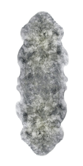 Auskin Long Wool Sheepskin Premium Grey Mist Area Rug Main Image