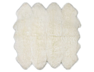Auskin Long Wool Sheepskin Premium Grey Mist Area Rug Main Image