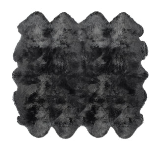 Auskin Long Wool Sheepskin Premium Grey Mist Area Rug Main Image