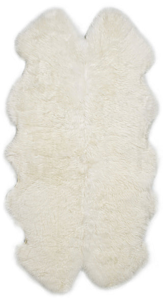 Auskin Long Wool Sheepskin Premium Dark Navy Area Rug Main Image