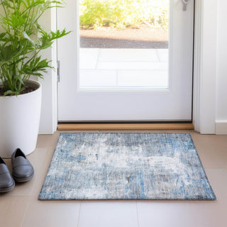 Dalyn Ravenna RN1 Blue Machine Washable Area Rug Scatter Lifestyle Image Feature