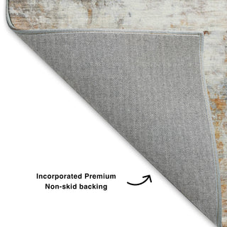 Dalyn Ravenna RN1 Copper Machine Washable Area Rug Backing Image