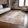 Dalyn Ravenna RN1 Copper Machine Washable Area Rug Lifestyle Image Feature