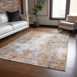 Dalyn Ravenna RN1 Copper Machine Washable Area Rug Lifestyle Image Feature