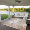 Dalyn Ravenna RN1 Copper Machine Washable Area Rug Outdoor Lifestyle Image Feature