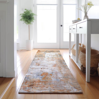Dalyn Ravenna RN1 Copper Machine Washable Area Rug Runner Lifestyle Image Feature