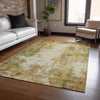 Dalyn Ravenna RN1 Olive Machine Washable Area Rug Lifestyle Image Feature