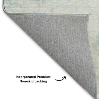 Dalyn Ravenna RN1 Seafoam Machine Washable Area Rug Backing Image