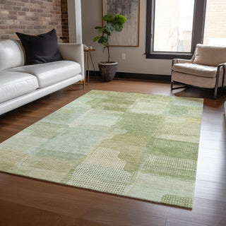 Dalyn Ravenna RN10 Green Machine Washable Area Rug Lifestyle Image Feature