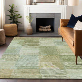 Dalyn Ravenna RN10 Green Machine Washable Area Rug Lifestyle Image Feature