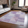 Dalyn Ravenna RN10 Lavender Machine Washable Area Rug Lifestyle Image Feature