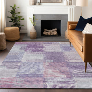 Dalyn Ravenna RN10 Lavender Machine Washable Area Rug Lifestyle Image Feature