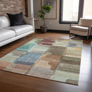 Dalyn Ravenna RN10 Putty Machine Washable Area Rug Lifestyle Image Feature